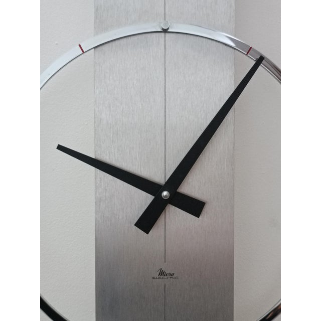 1970s Wall Clock from Micro Electric, 1970s For Sale - Image 5 of 14