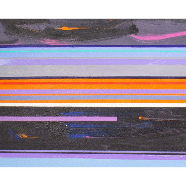 1970s 1970s Abstract Acrylic on Canvas Painting by Halim Scott For Sale - Image 5 of 8