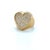 Contemporary Diamond Pave Heart Ring 18k Yellow Gold, Size 5 For Sale - Image 3 of 6