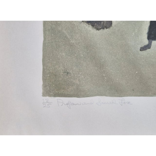 Framed 1963 "Profane and Sacred Love" by Federico Castellón W/ Time Capsule Back For Sale - Image 9 of 12