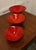 Bright Red Terracotta Dutch Bowls, 1970s, Set of 3 For Sale - Image 6 of 8