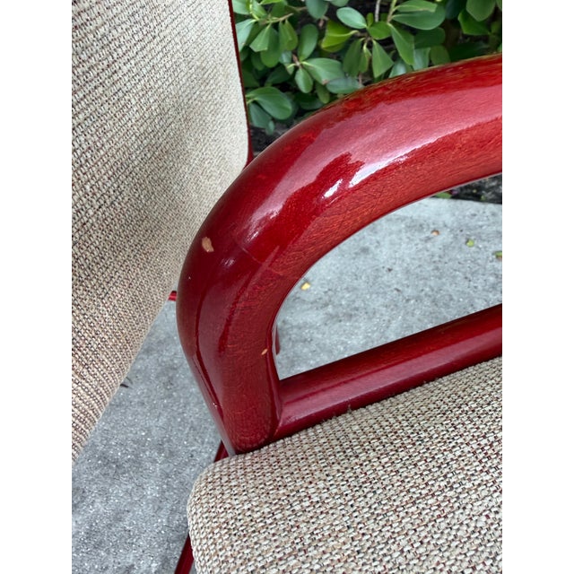 Vintage Loewenstein Curved Arm Counter Stools - Set of 4 For Sale - Image 13 of 16