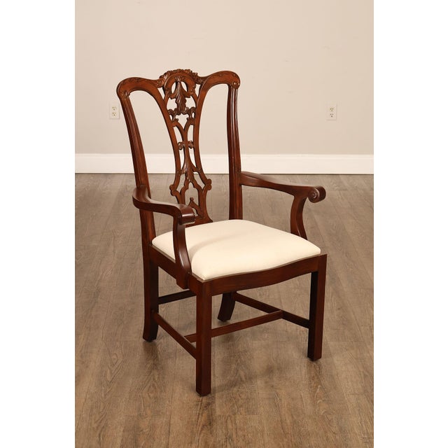 Chippendale Scarborough House Chippendale Style Pair Of Mahogany Armchairs For Sale - Image 3 of 18