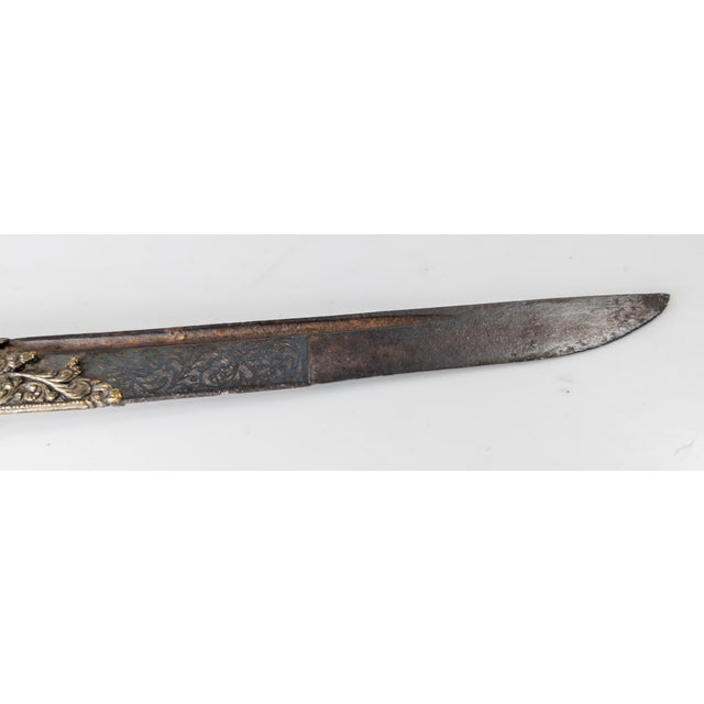 18th or 19th Century Mughal Piha Kaetta Dagger From Island of Sri Lanka For Sale - Image 14 of 14
