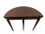 Brandt 1940s Vintage Brandt Demilune Console Table Fold Down Top Expands to Round Mahogany For Sale - Image 4 of 12