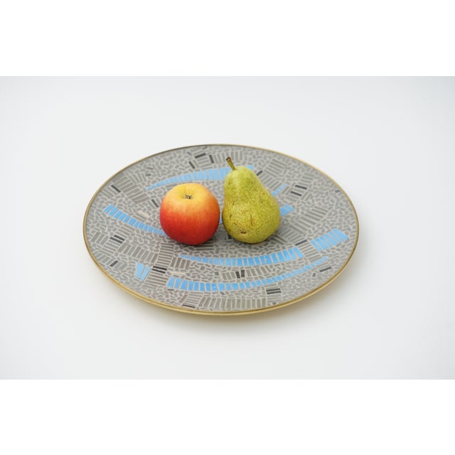 Mid-Century Modern Mosaic Wall Plate by R. Zimmermann for Ritter, 1950s For Sale - Image 9 of 12