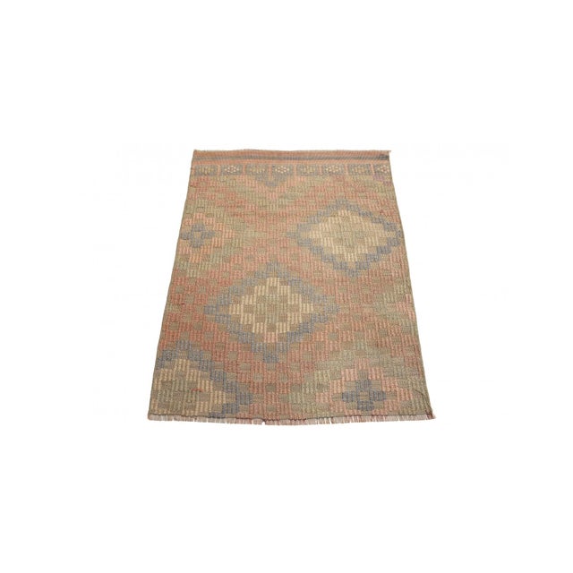 Handwoven Vintage decorative mini wool rug fragment. Approximatelly 45-55 years old. In very good condition. Rare find,...