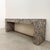 Charcoal Vintage 1980s Postmodern Memphis Charcoal Burl Wood Console Table For Sale - Image 8 of 11