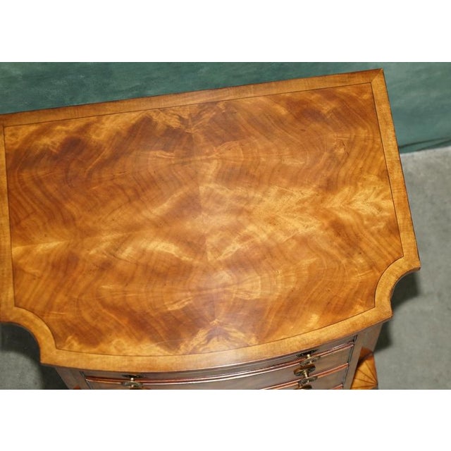 Brown Flame Hardwood Ibthorpe Chest of Drawers by Stephen Church for Theodore Alexander For Sale - Image 8 of 18