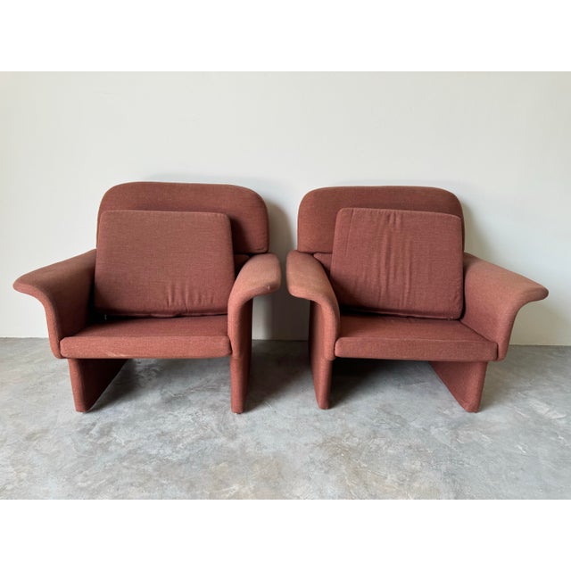 Brown Postmodern " Preview" Vladimir Kagan Attributed Chairs - a Pair For Sale - Image 8 of 12
