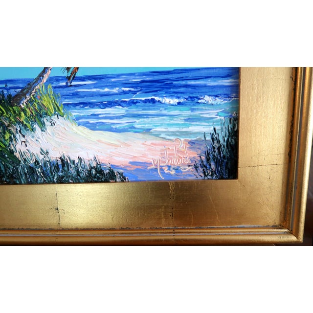 Contemporary Mark Stanford (American B. 1959 - ) - Sculpture in Oils. "Coconut Trail" Signed Oil on Canvas With Coa For Sale - Image 3 of 9