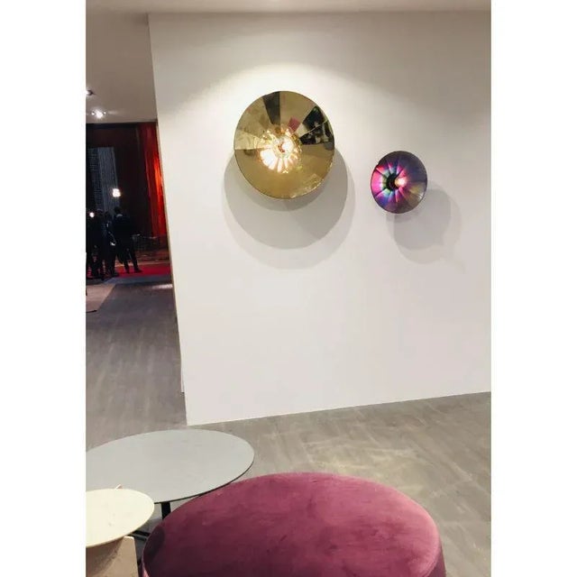 Black Gold Fractale Wall Light by Radar For Sale - Image 8 of 10