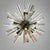 Silver Mid 20th Century Italian "Sputnik" Light Fixture For Sale - Image 8 of 8