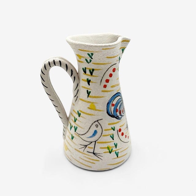 Modernist Rooster Pitcher from Fratelli Fanciullacci, 1950s For Sale - Image 4 of 11