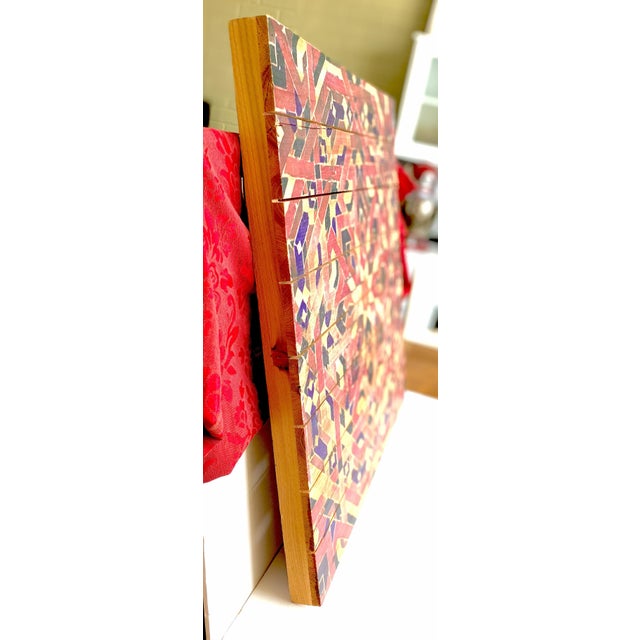 Parvez Taj Parvez Taj “My Habit” Abstract Wood Wall Art – Signed Fine Art Print on Reclaimed Wood, Coa Included For Sale - Image 4 of 9