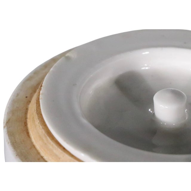 Early 20th Century Early 20th Century Blue and White Tea Canister Ginger Jar For Sale - Image 5 of 10