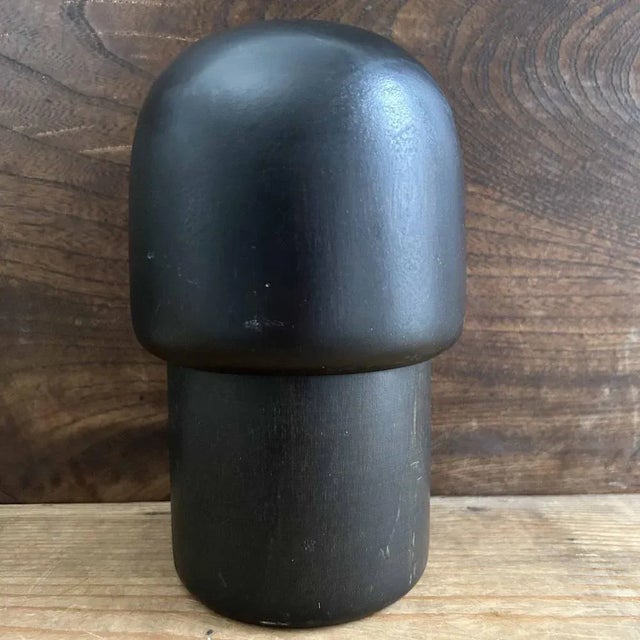 Beige Vintage Sosaku Kokeshi Doll by Sekiguchi Sansaku, Japan, 1970s For Sale - Image 8 of 9