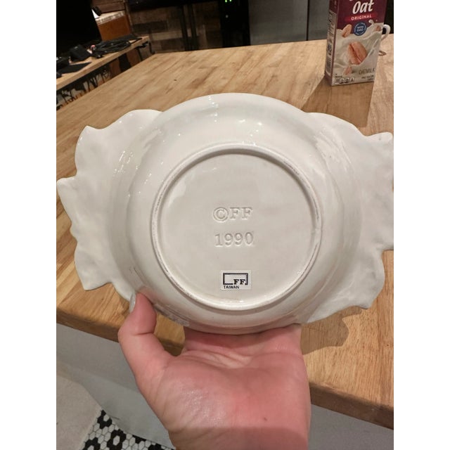 Mid-Century Modern 1980s Fitz and Floyd Lemon Cereal or Salad Set For Sale - Image 3 of 3