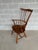 English Nichols & Stone Old Pine Finish Maple Brace Back Arm Chair For Sale - Image 3 of 11