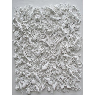 Contemporary Mixed-Media Natural Palette Relief Painting by Diane Grant - Piece For Sale