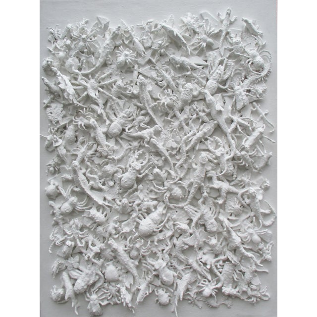 Contemporary Mixed-Media Natural Palette Relief Painting by Diane Grant - Piece For Sale