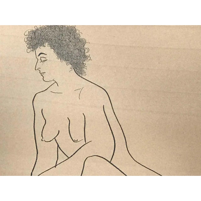 Mid-Century Modern Nude #6 Drawing by Jerry O'Day For Sale - Image 3 of 6