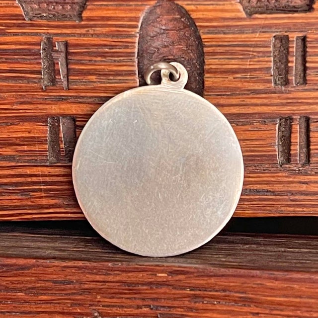 Late 19th Century Victorian Dog Fob Pendant Silver White Enamel For Sale - Image 4 of 8