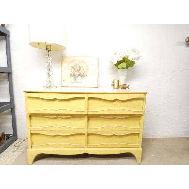 Mid-Century Modern Yellow Lane Lowboy Dresser For Sale - Image 9 of 12