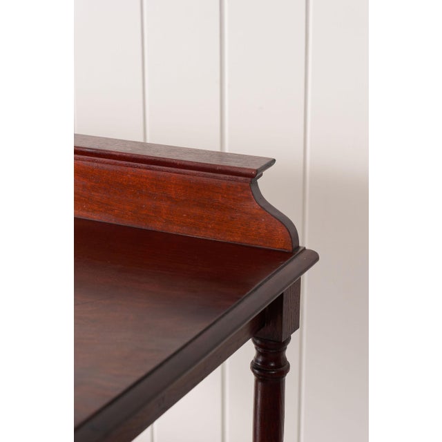 Late 19th Century Victorian English Mahogany 3-Tier Trolley on Casters For Sale - Image 9 of 10