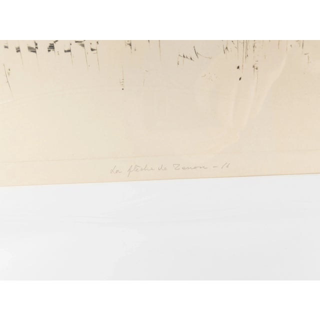 Mid-Century Modern Contemporary Abstract Etching Print by