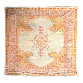 Large Turkish Oushak Rug For Sale