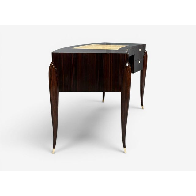 Émile-Jacques Ruhlmann Attr., Desk, Macassar Mahogany, Shagreen, France, 1900s For Sale - Image 13 of 17