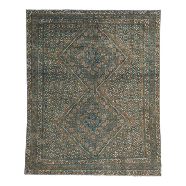 Early 20th Century Antique Persian Afshar Rug, 05'00 X 06'02 For Sale
