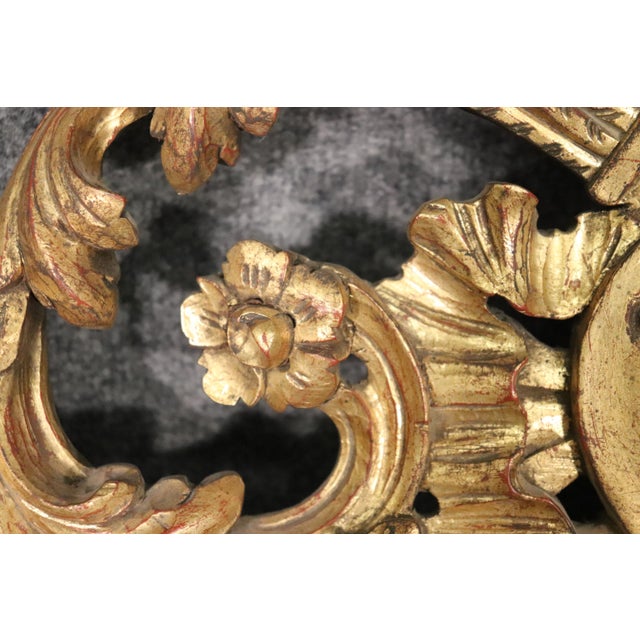 Circa 1960s Gold Gilded French Harvest Wall Mirror Chairish