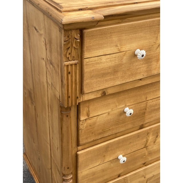 Pine Chest of Four Drawers For Sale - Image 12 of 13