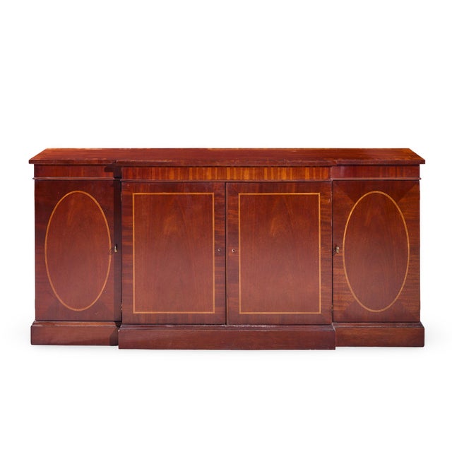 Baker Furniture Historic Charleston Collection Mahogany Buffet Credenza This credenza measures: 72 wide x 19 deep x 34...