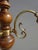 Brown 3-Light Chandelier in Wood, Bronze and Glass, 1980s For Sale - Image 8 of 13