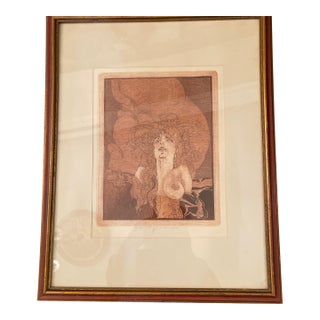 1960s W.P. Eberhard Eggers, (German, 1939-2004),etching For Sale