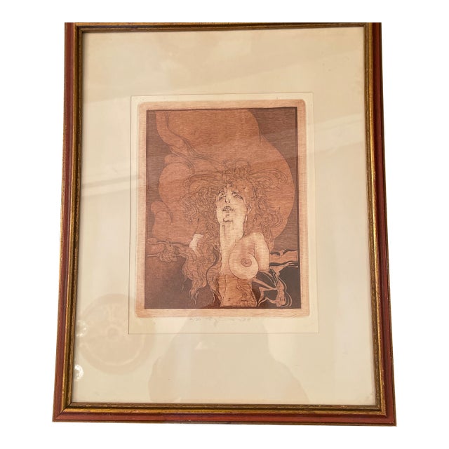 1960s W.P. Eberhard Eggers, (German, 1939-2004),etching For Sale