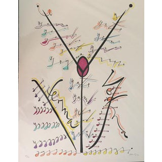 Rafael Alberti, Letter Y Edition of 99, 1972, Lithograph For Sale