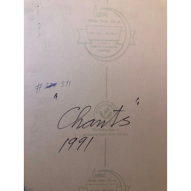 1990s Sonja Kuhfahl, Acrylic Abstract Colorful Contemporary Gilt Collage Painting Gold Leaf Gilding, 1991 For Sale - Image 5 of 9