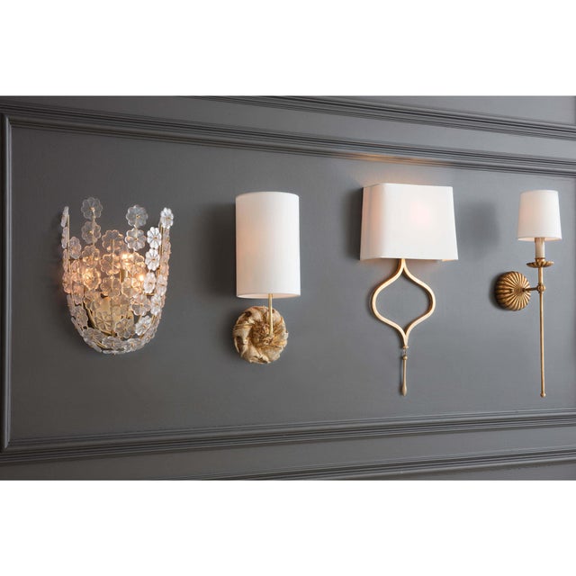 Even more beautiful in person! The detail on the cast glass flowers is breathtaking. Carefully crafted this natural brass...