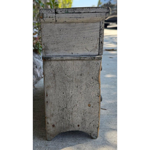 Wood Late 19th Century Original Painted Apothecary Cabinet/Trunk For Sale - Image 7 of 10