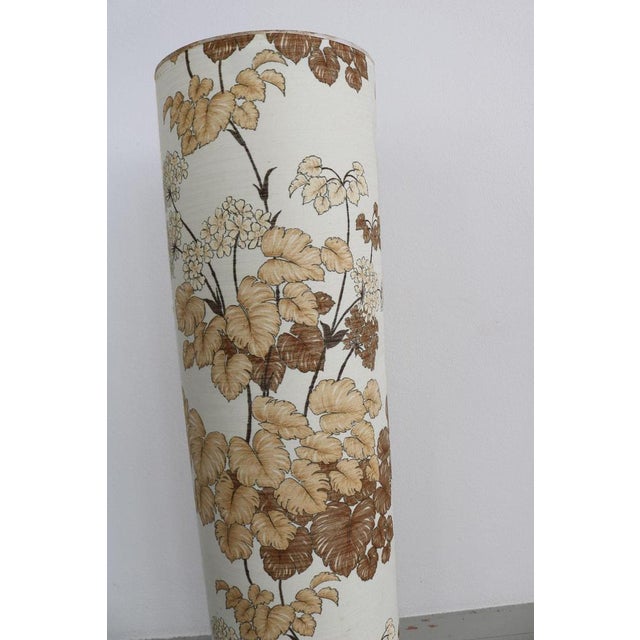 Beige Cylindrical Floor Lamp, 1970s For Sale - Image 8 of 14