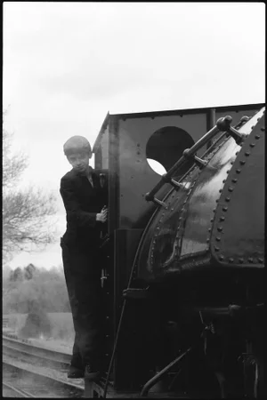 Paul Cooklin, Locomotive Driver, Silver Gelatin Photograph