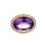 14k Yellow Gold Oval Amethyst & Diamond Halo Ring, Size 5.5 For Sale In New York - Image 6 of 7