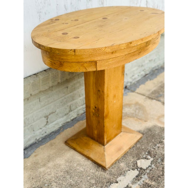 Antique Pine Side Table For Sale - Image 4 of 7