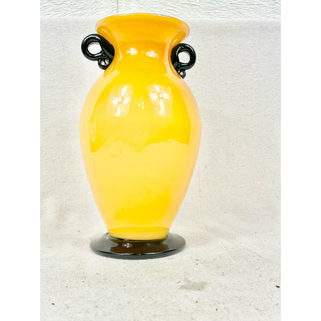 Vintage Murano Style Art Glass Vase For Sale In New Orleans - Image 6 of 9
