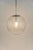 1 of 2 large glass ball pendants, manufactured by limburg, germany, circa 1970-1979. Sockets: one x e27 standard bulb...