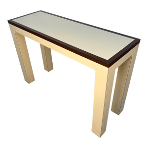 Vintage Two Tone Laminate Console Table